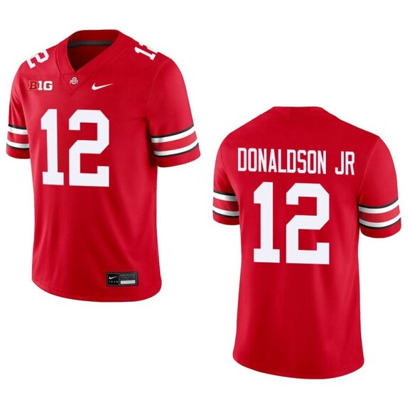 CJ Donaldson JR Red Stitched Jersey Vapor Can Choose Mens Youths
